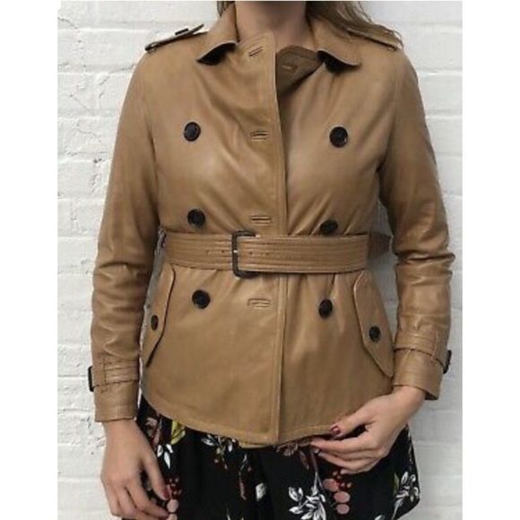 COACH Camel Moto Jacket - Picture 2 of 8